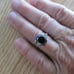 3.80ct BLACK DIAMOND RING *CERTIFICATE OF AUTHENTICITY* FREE DIAMOND TESTER Sz 5