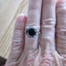3.80ct BLACK DIAMOND RING *CERTIFICATE OF AUTHENTICITY* FREE DIAMOND TESTER Sz 5