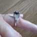3.80ct BLACK DIAMOND RING *CERTIFICATE OF AUTHENTICITY* FREE DIAMOND TESTER Sz 5