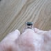3.80ct BLACK DIAMOND RING *CERTIFICATE OF AUTHENTICITY* FREE DIAMOND TESTER Sz 5