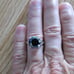 3.80ct BLACK DIAMOND RING *CERTIFICATE OF AUTHENTICITY* FREE DIAMOND TESTER Sz 5