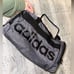 LIKE NEW! Adidas Black and Grey Sports Duffel Bag Travel Bag
