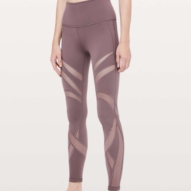 Lululemon Wunder Under High Rise Mesh Leggings