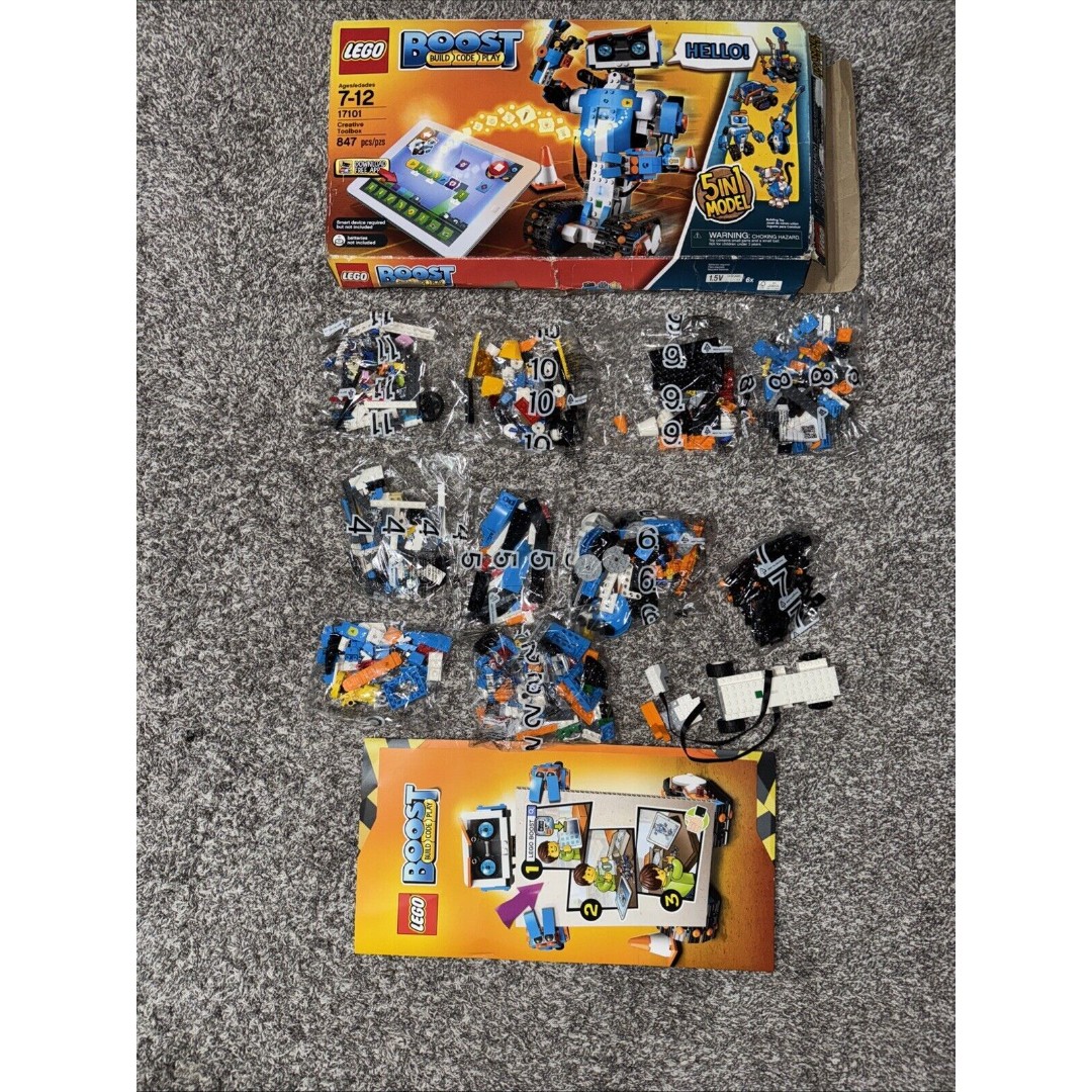 17101 Lego Set BOOST Build Code Play 99% Complete Sealed Bags 2-11