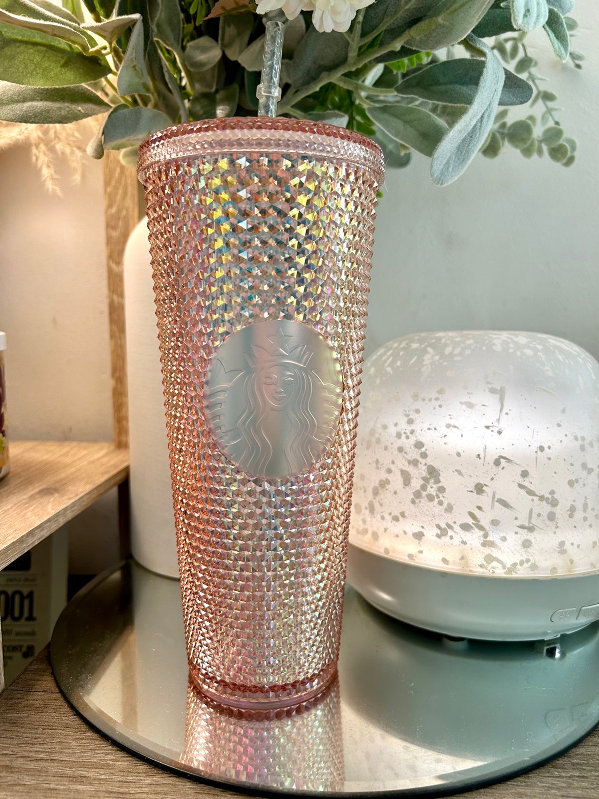 Starbucks Coral Bling Studded Tumbler China 2021