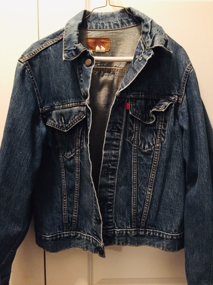 Vintage Levi Blue Jean Trucker 80,s
