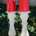 Rare by Union, Set of 2 Lighted Candle Christmas Blow Mold, Excellent Condition!