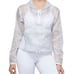 (A4c) GOOD AMERICAN Icy Leopard Print Windbreaker Jacket, Size 2 = Medium, NWT