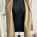 Michael Kors double breasted trench coat, removal hood, gold buttons.