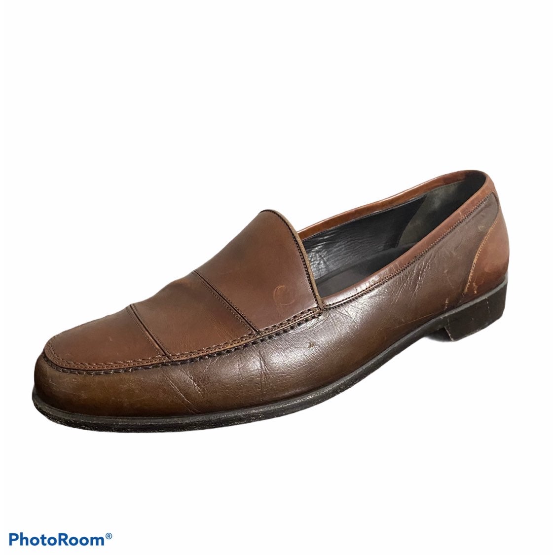 Bragano Brown Leather Loafers