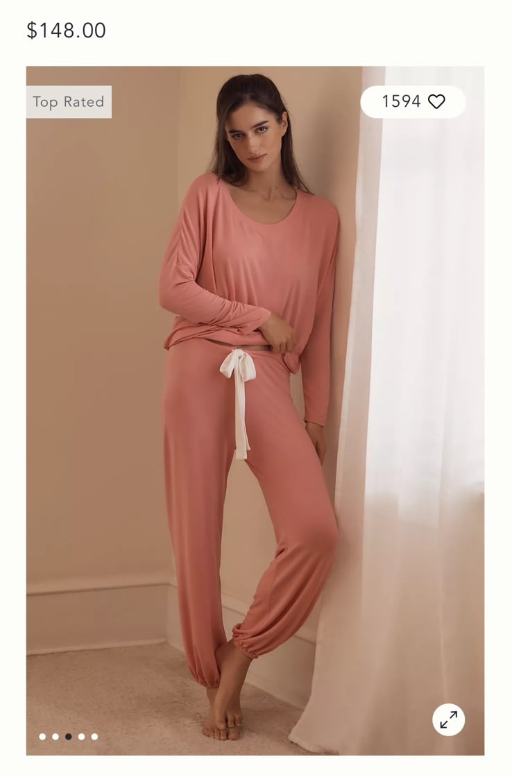 Eberjey Gisele Tencel Modal Slouchy PJ Set Size Small
