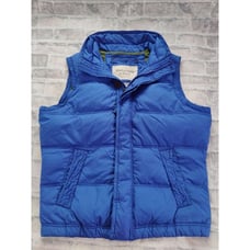 Abercrombie and Fitch Men's Down Puffer Vest Size XL Summit Rock Blue Green