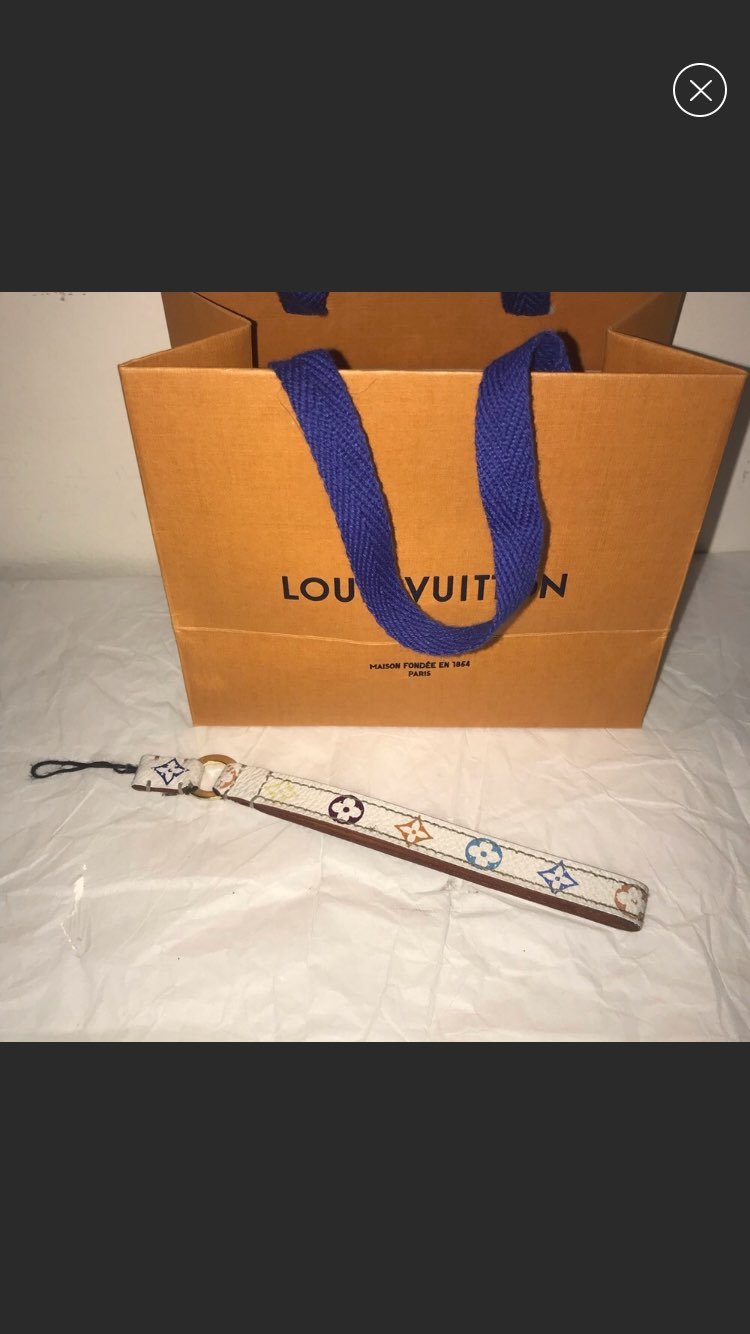 Auth. Louis Vuitton Colorful Phone Charm