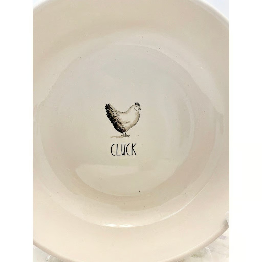 Rae Dunn Farm Line OINK CLUCK Pasta Bowls NEW