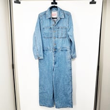 Levi's Long Sleeve Denim Straight Leg Jumpsuit