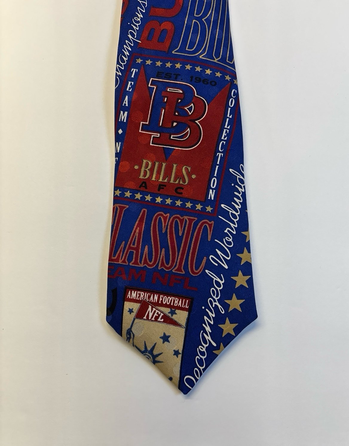 Vintage (1992) Buffalo Bills Tie (made in USA) silk (RM Style)
