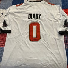 Yaya Diaby Autographed NFL Tampa Bay Bucs Football Jersey