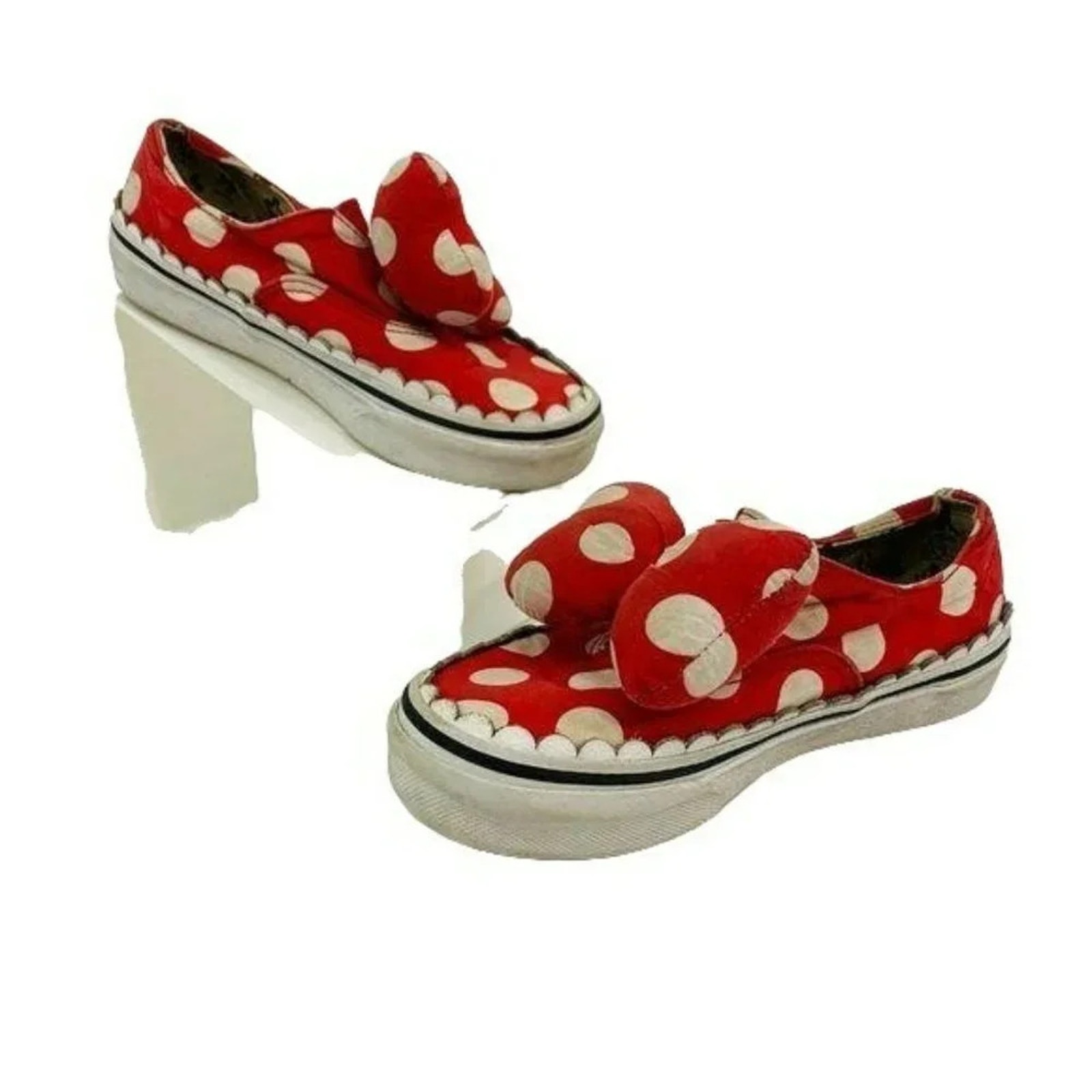 Vans X Disney Polka Dot Minnie Mouse Bow Sneakers Kids 13