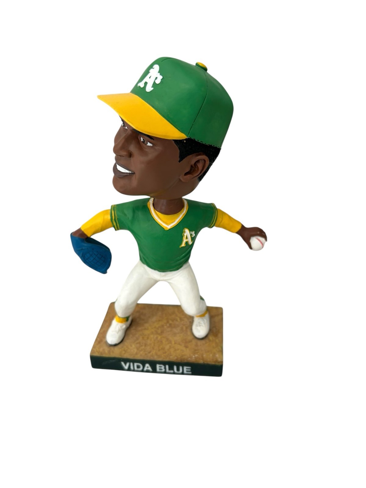 BD&A Oakland A's Vida Blue 3x World Series Champion Blue Glove Bobblehead ‘04 CE