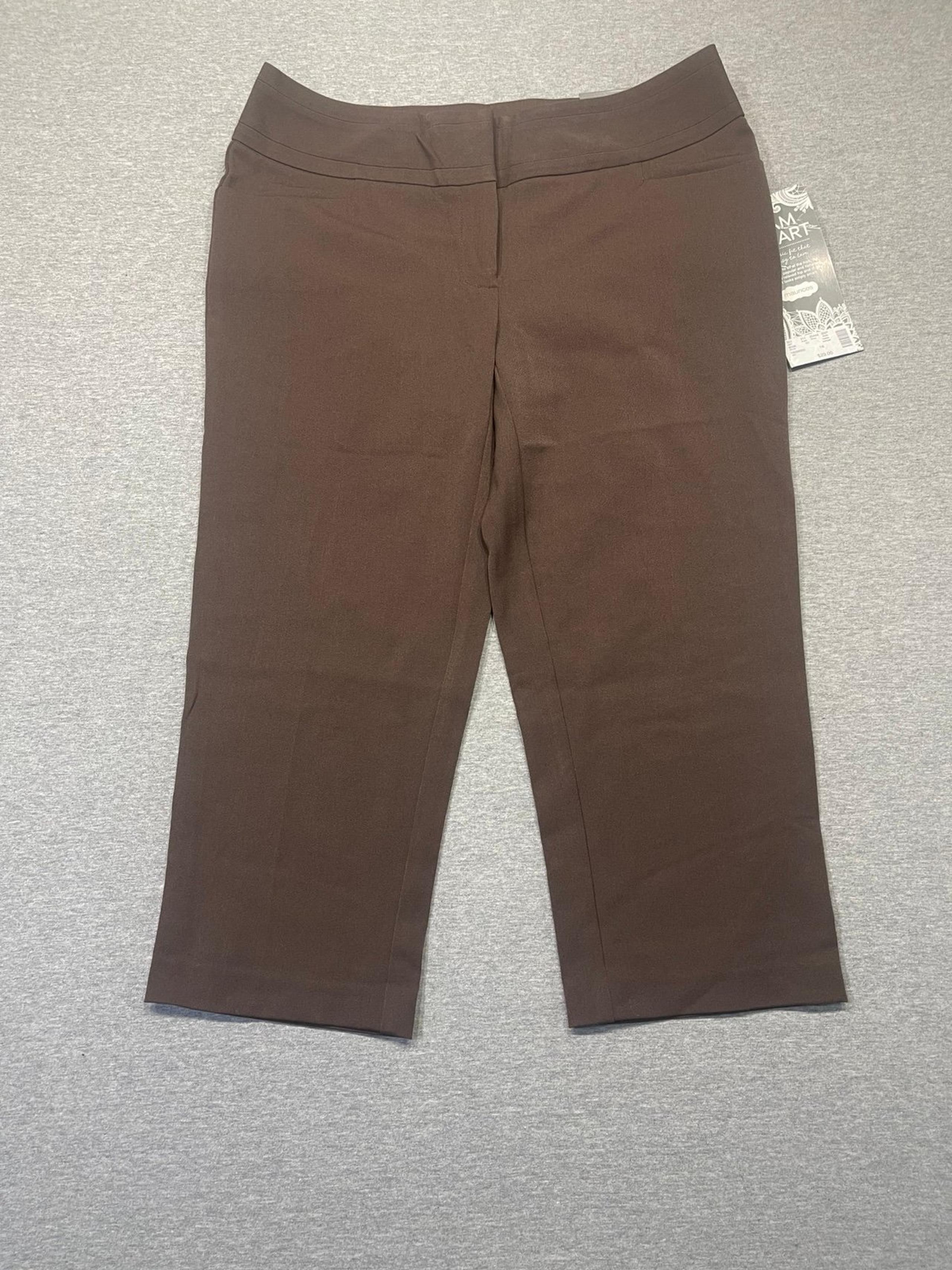 Women's maurices Brown Capri Pants Size 12