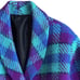 Vintage Purple and Blue Plaid Wool Jacket