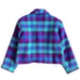 Vintage Purple and Blue Plaid Wool Jacket
