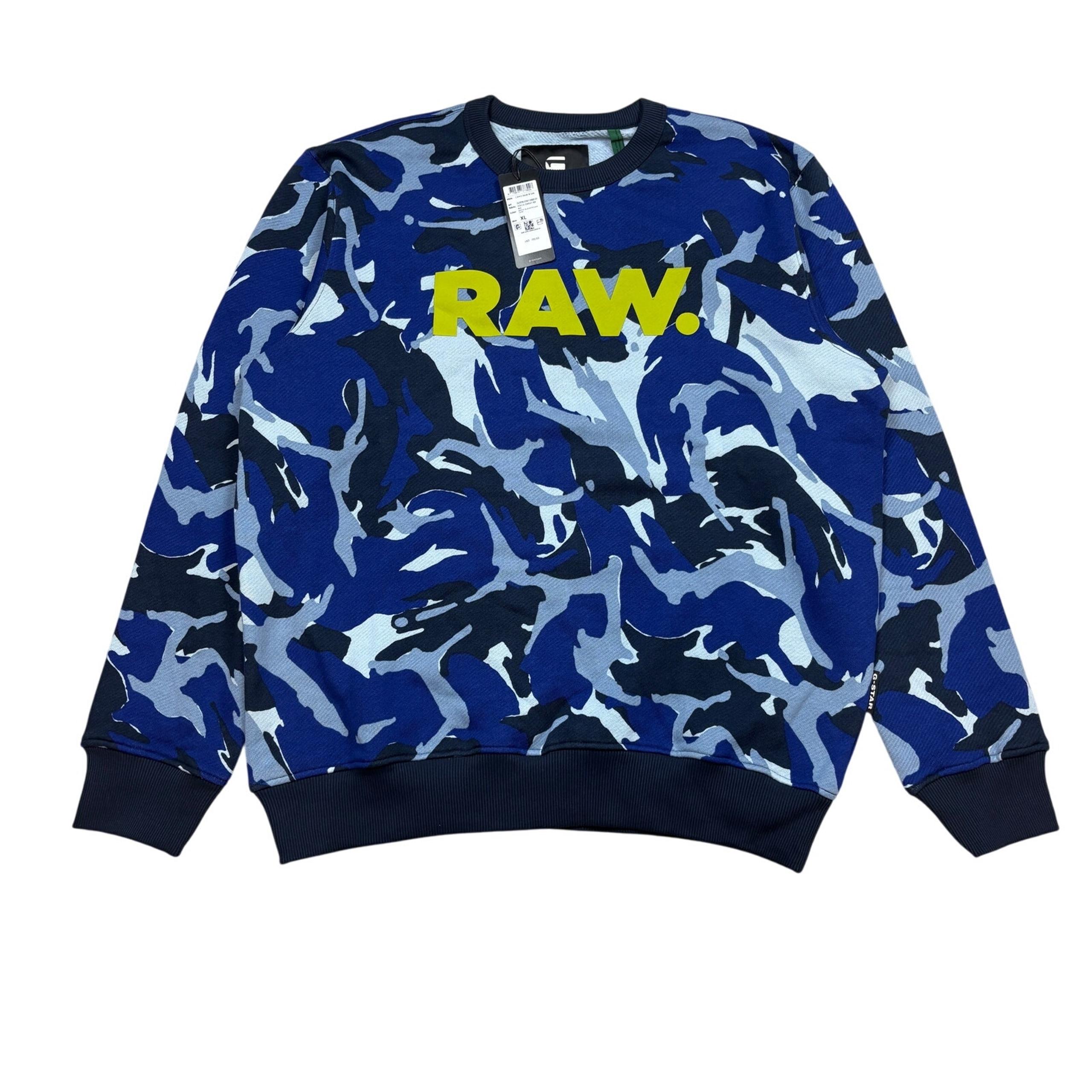 NWT G-Star Raw Camo Raw Yoichi Crew Sweatshirt Men's XL