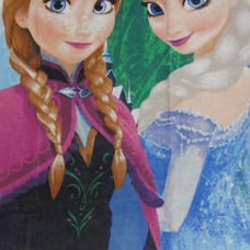 Bath Towel Anna Elsa Disney Frozen Movie 28 X 58 Summer 100% Cotton Fun Sun