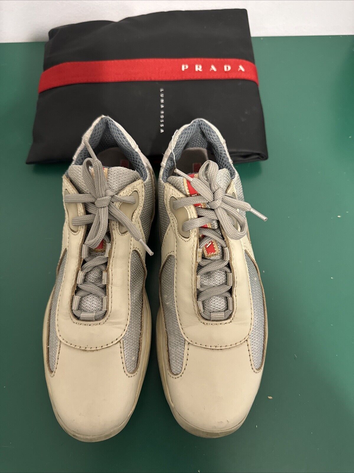Prada America's Cup Low Top Sneakers - 100% Authentic
