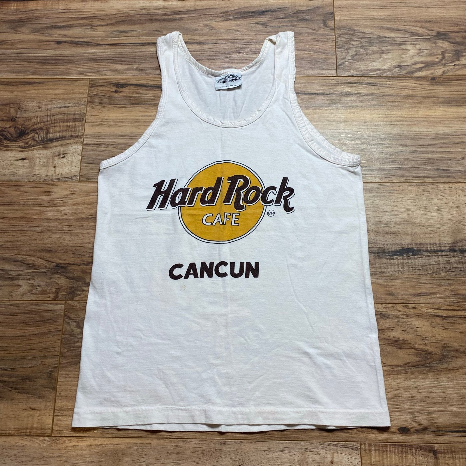 Men’s Vintage 90S Single Stitch Cancun Hard Rock Tank Top