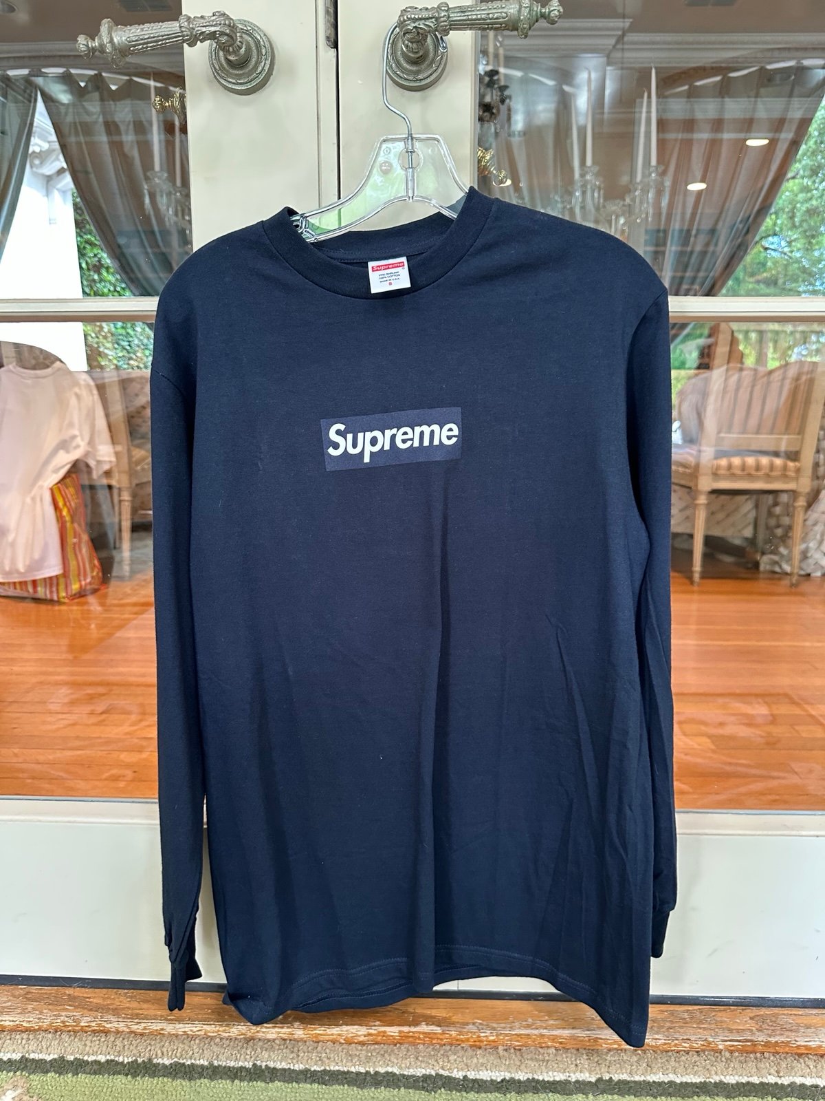 Supreme Box Logo L/S Tee Navy