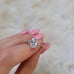 *SALE* 4CT Emerald Sapphire Engagement Ring size 4,5,6,7,8,9,10