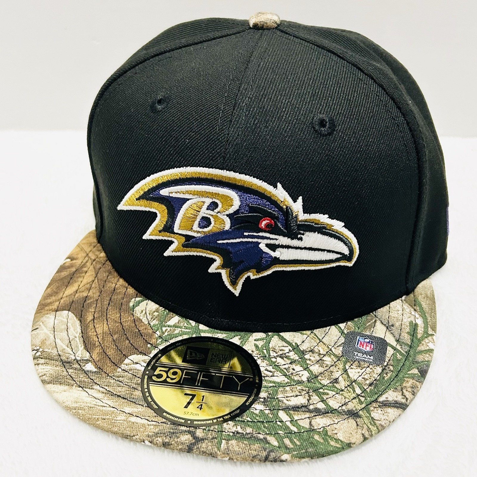 New Era Baltimore Ravens 2-Tone Camo 59FIFTY Fitted Hat Cap 1/4