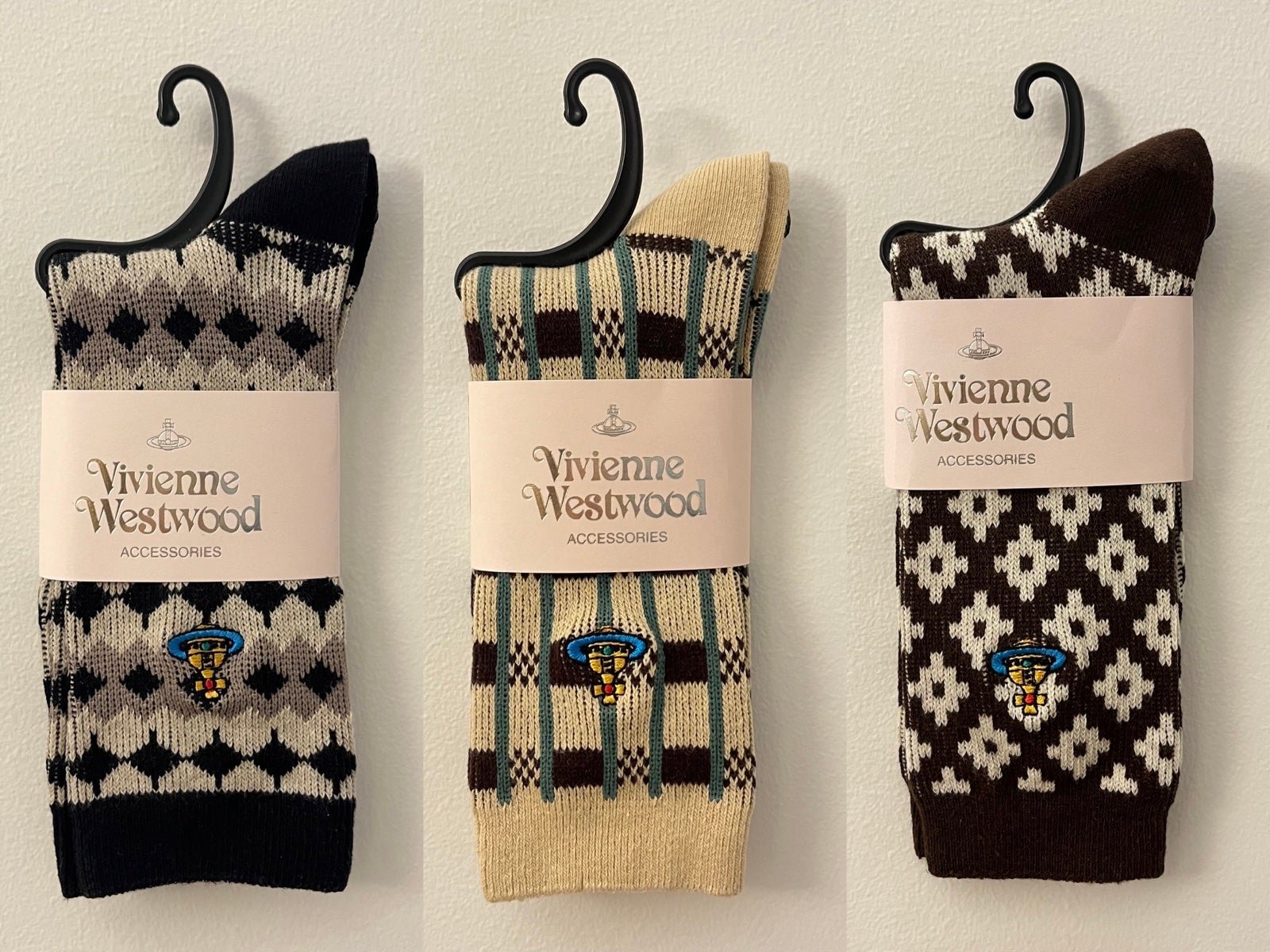 Vivienne Westwood Socks Brand New 3 Pairs