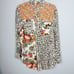 ANTHROPOLOGIE | PILCRO Multiprint Button Down Top Floral/Animal Women’s Size S