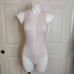 Victoria's Secret sheer pink mesh lace bodysuit sz S
