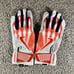 Nike Alpha Elite University Of Clemson Men's Size XL NCAA Orange Batting Gloves