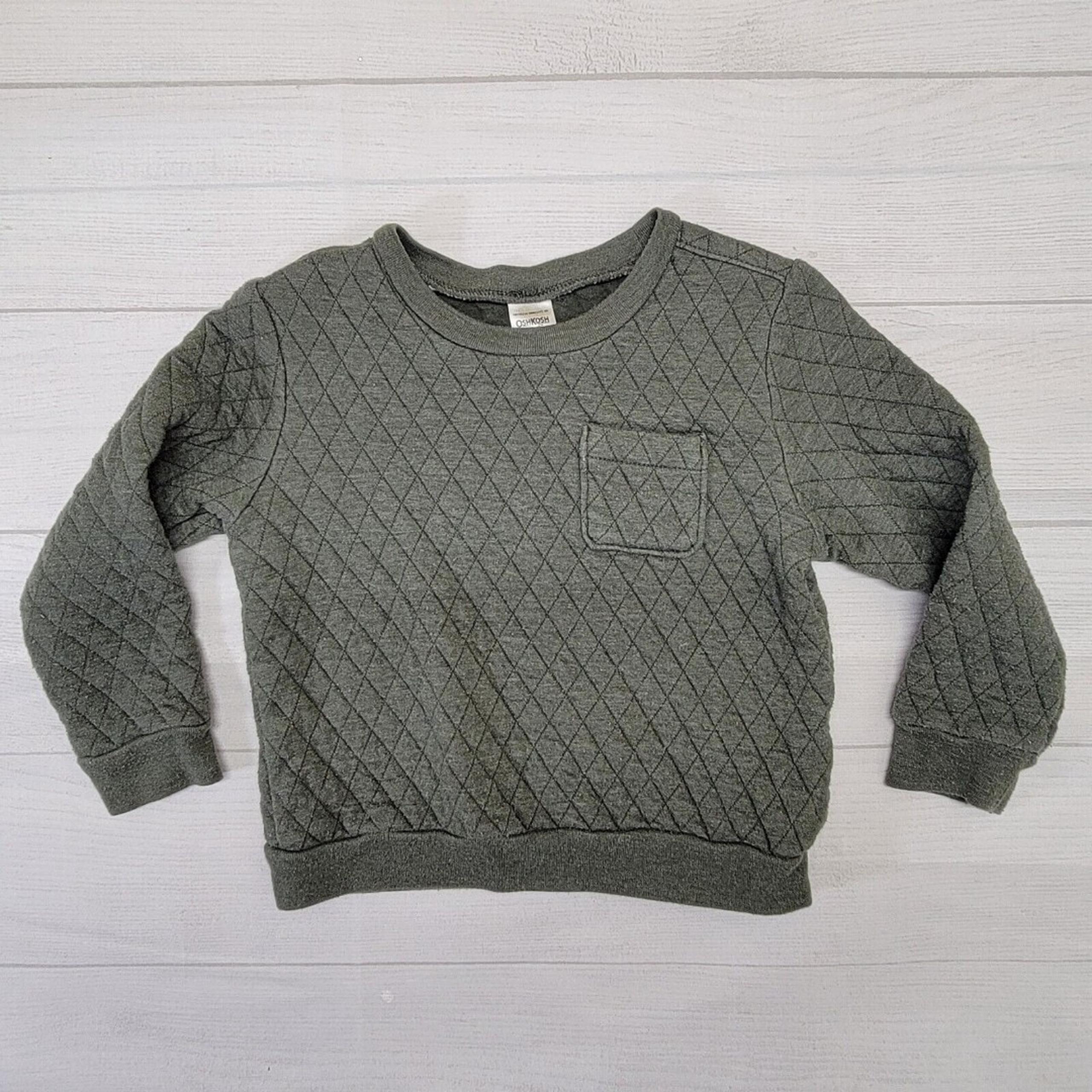 OSHKOSH B'GOSH Boys Green Longsleeve Sweater Size 3T