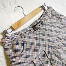 【Near Mint Condition】Burberry Blue Label Nova Check Pleated Culottes Size 36