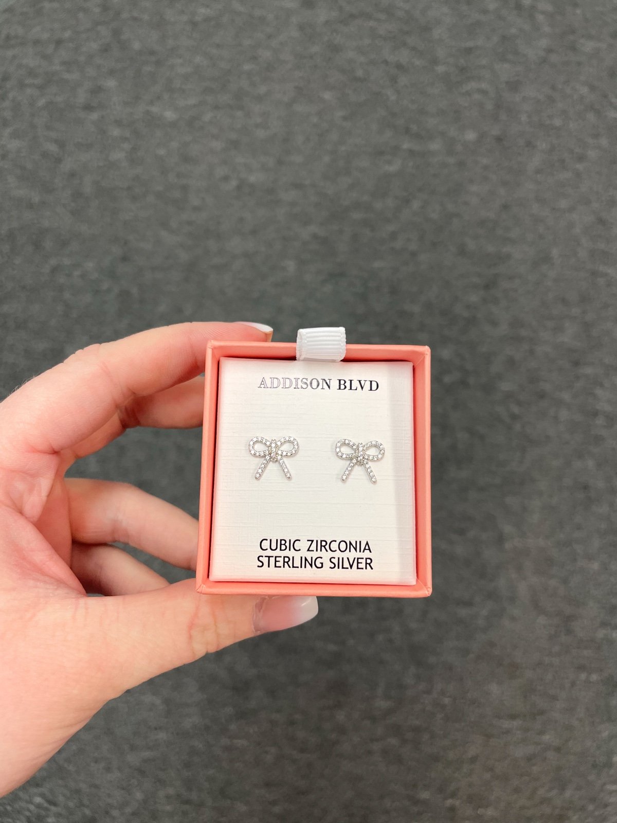 Dainty Sterling Silver Bow Earrings