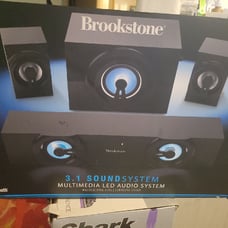 Brookstone 3.1 sound system multimedia LED audio system