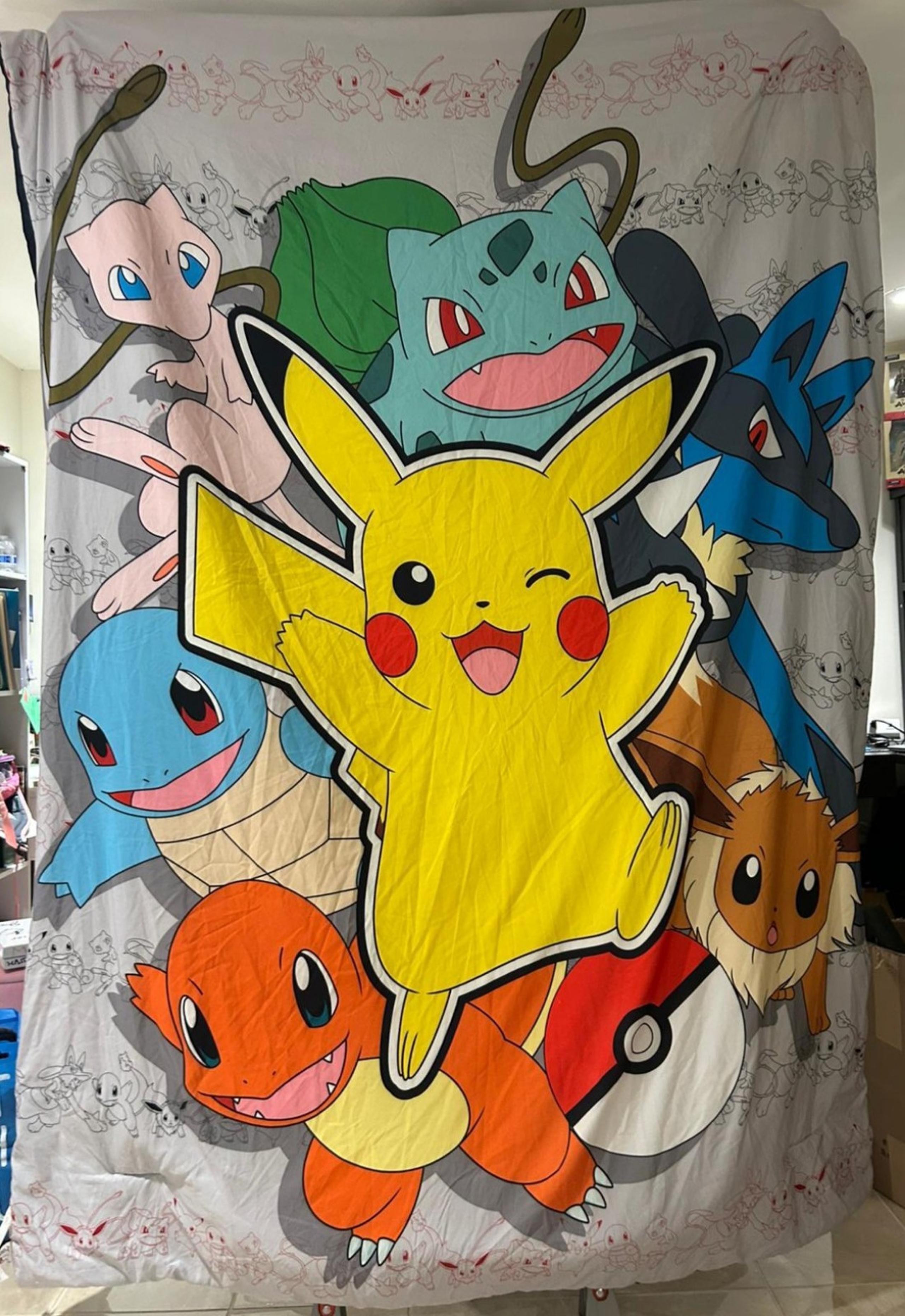 Pokemon "Batle Squad" Twin Comforter, Reversible,64"x86" ( NORTHWEST )