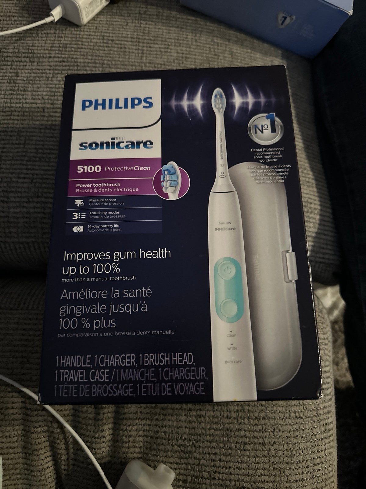 Sonicare power toothbrush