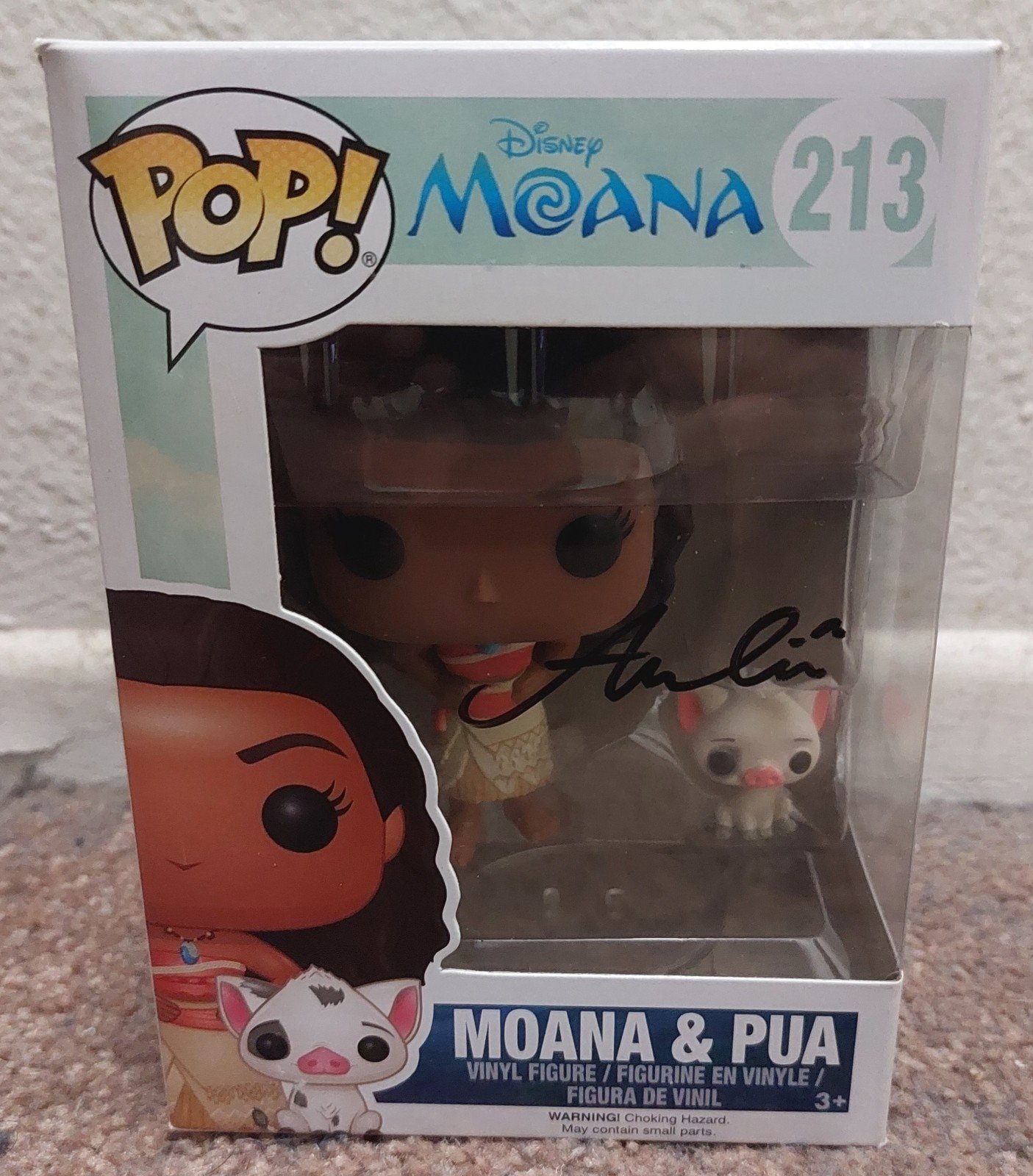 Auliʻi Cravalho Signed Funko Pop PROOF Moana Disney