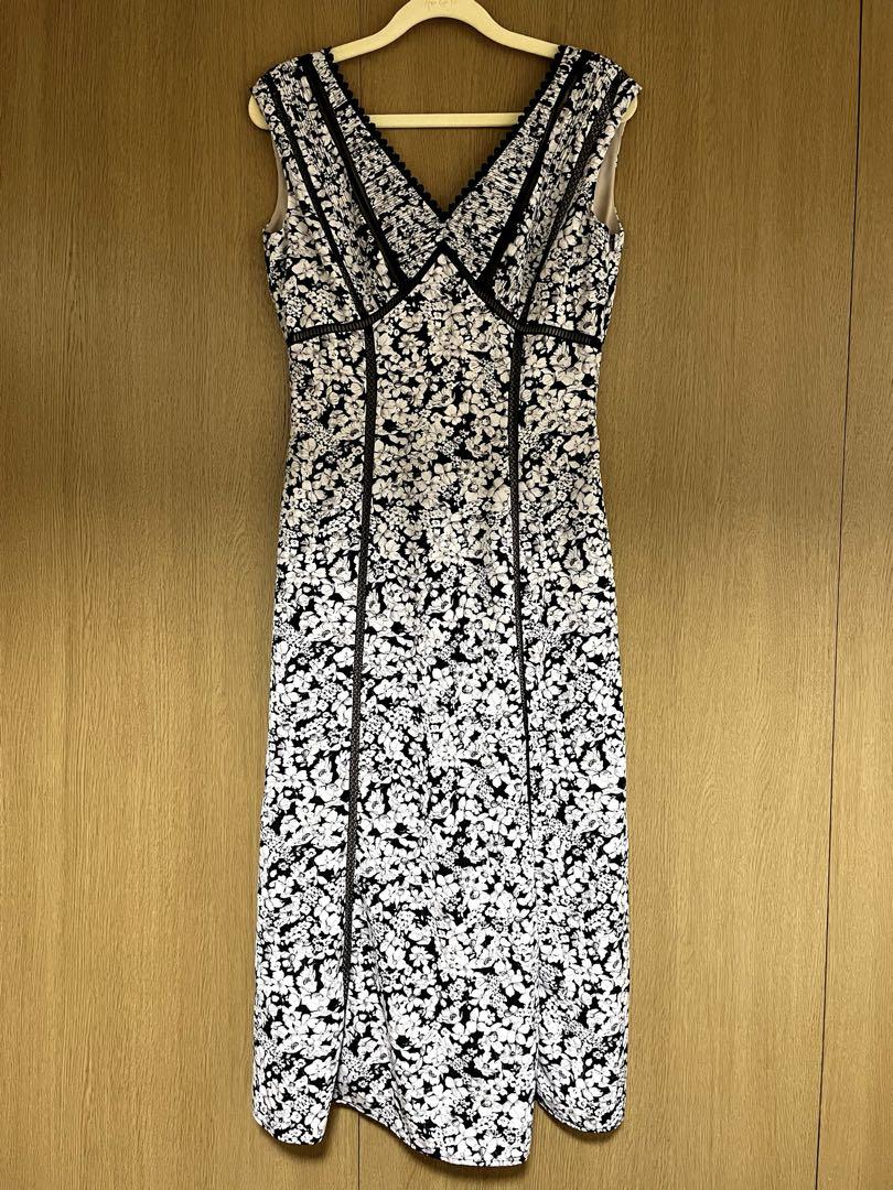 Herlipto Lace Trimmed Floral Dress