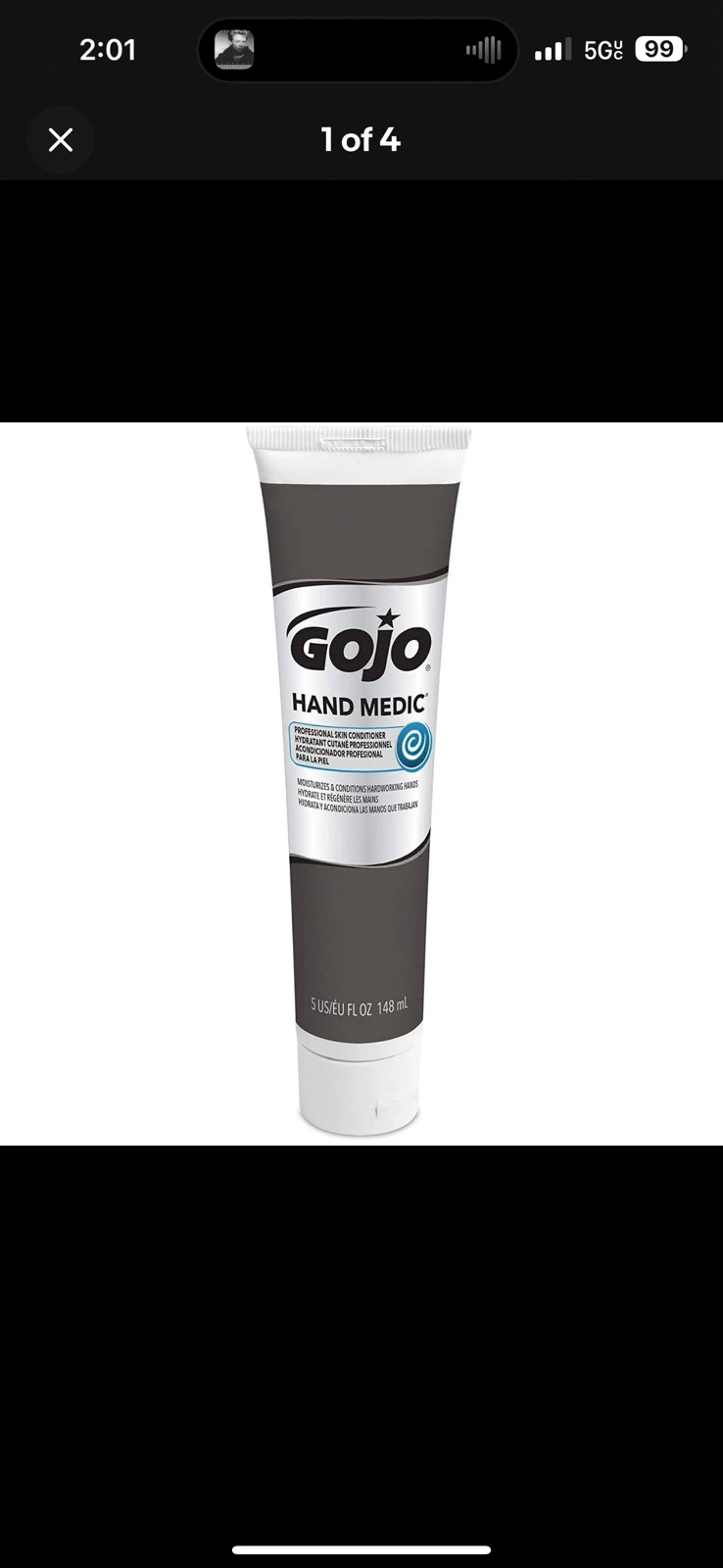 GOJO Hand Medic 5 oz. Tubes, White Fragrance-Free Skin Conditioner