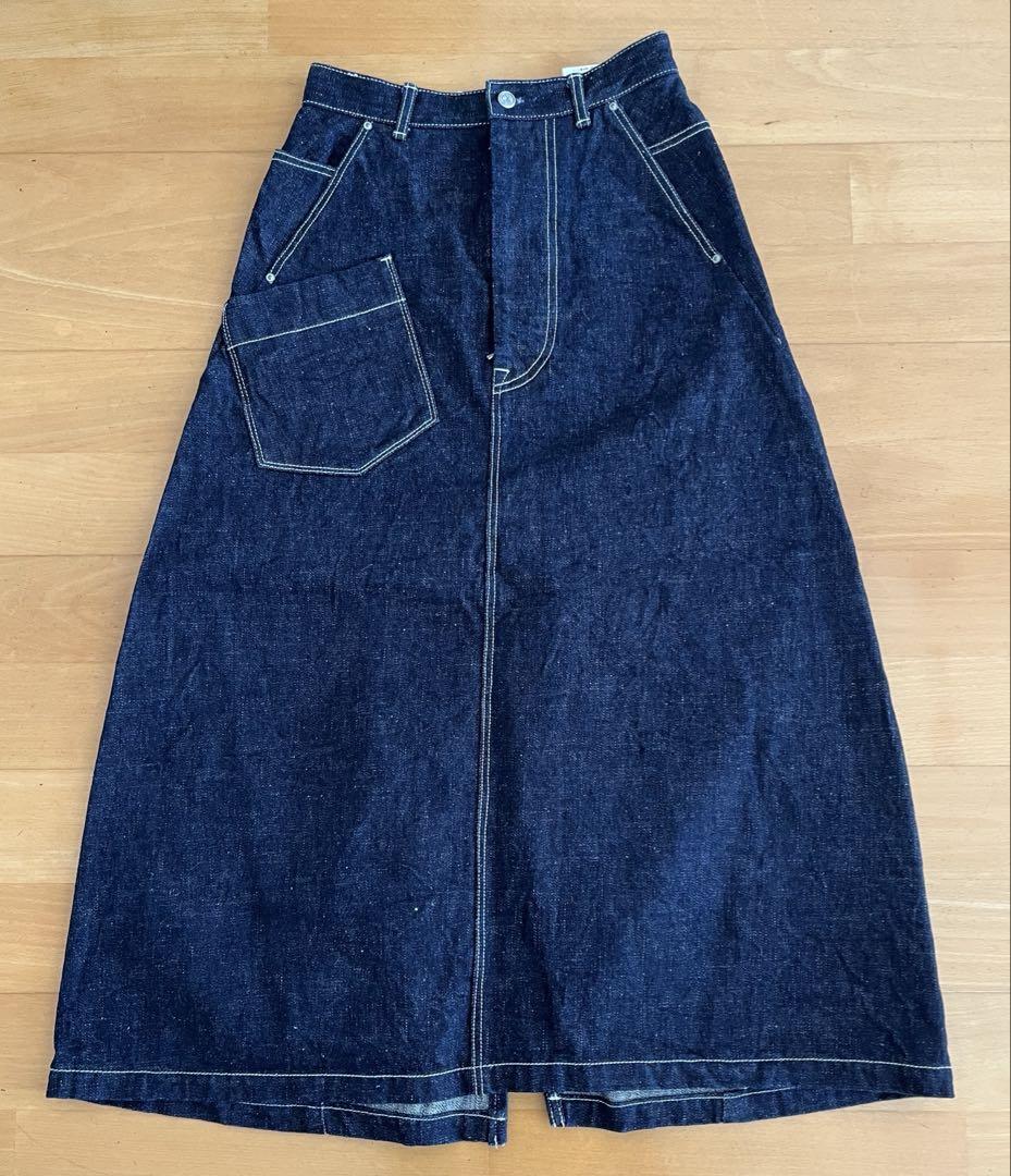 mina perhonen Denim Long Skirt Size 34 Indigo