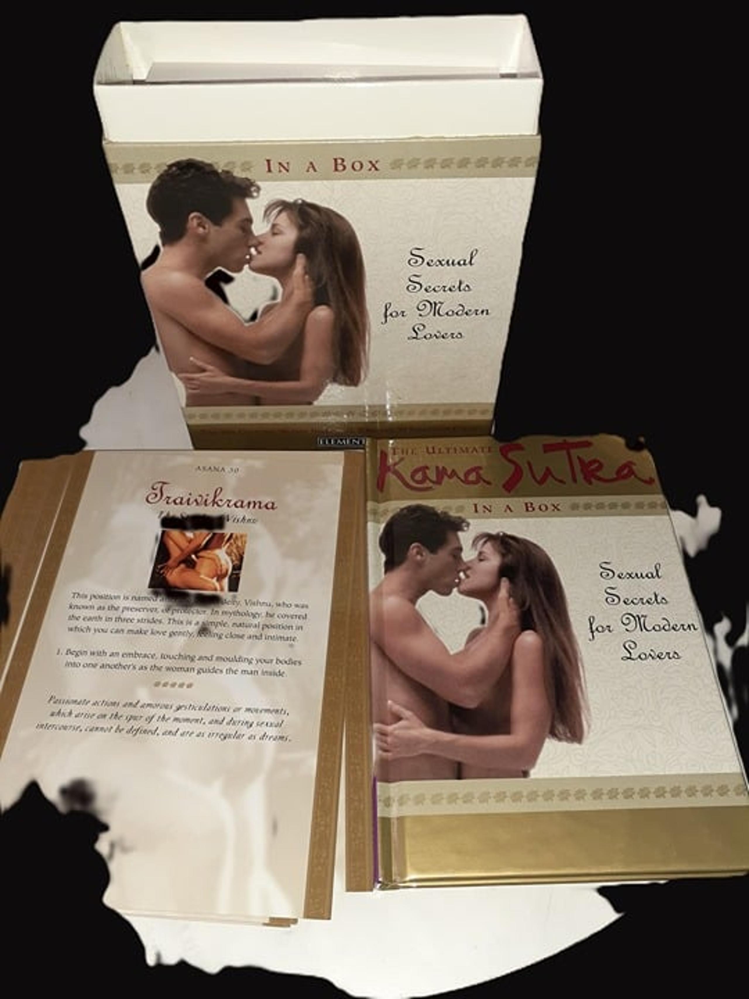 NEW IN BOX! KAMA SUTRA ILLUSTRATED BOOK & FULL COLOR CARDS-SECRETS FOR LOVERS