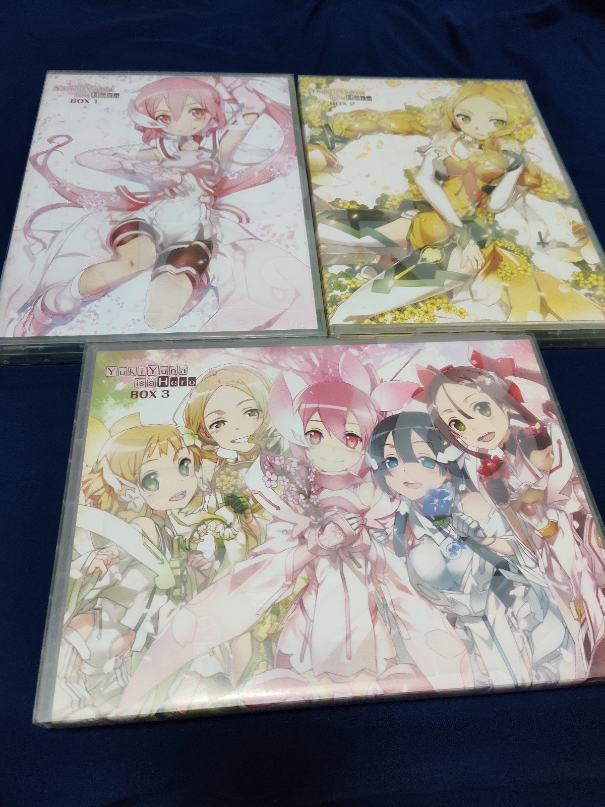 Yuki Yuna is a Hero Volume 1-3 Box Sets Blu-ray DVD CD Ponycanyon Rare HTF OOP