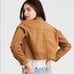 American Eagle Outfitters Brown Lightweight Cropped Military Utility Jacket